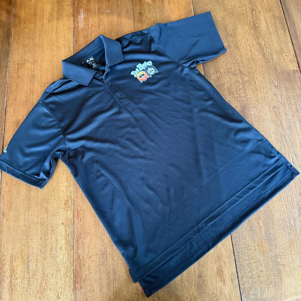 Adidas Golf Climalite Dos Hippies Short Sleeve Polo Shirt Black Sz Sml Casual - Picture 4 of 12